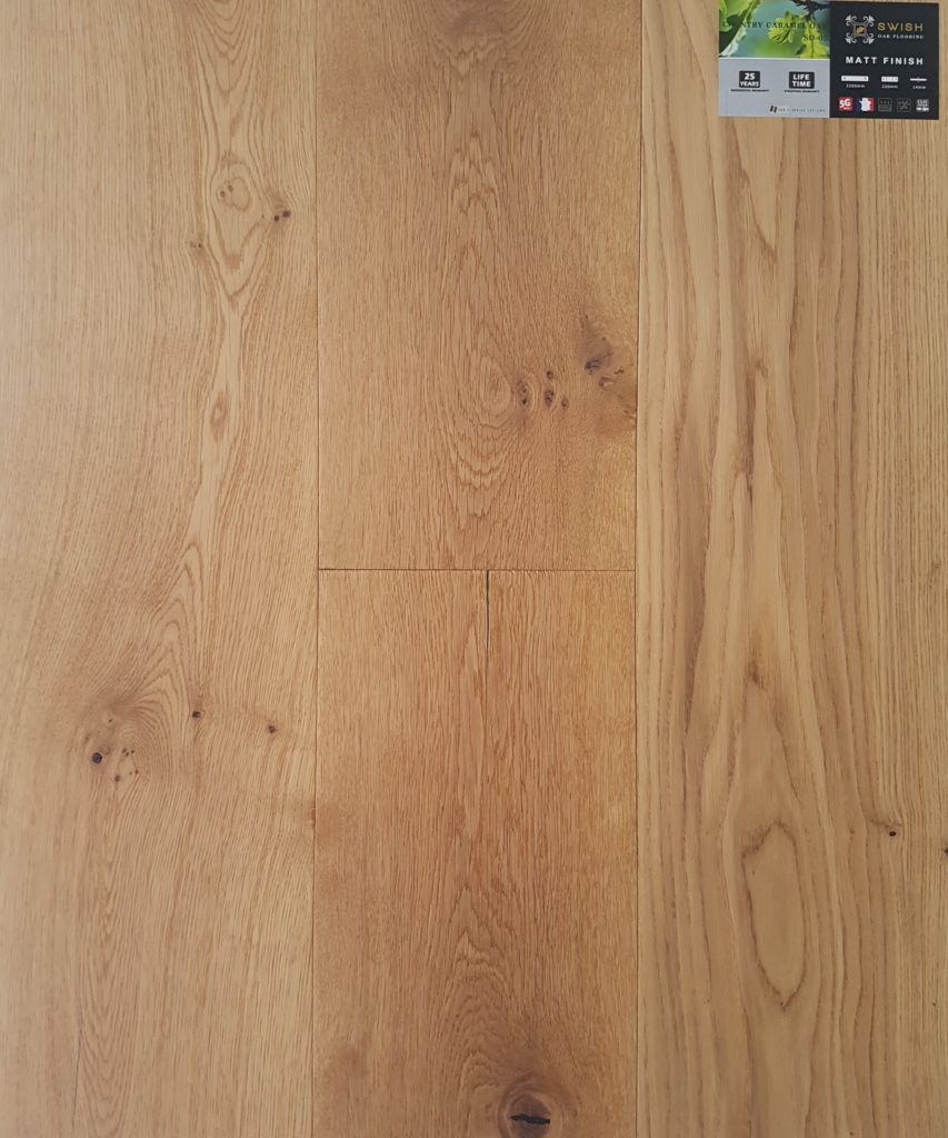 Swish French Country Caramel Engineered Oak Flooring 2200mm x 220mm x