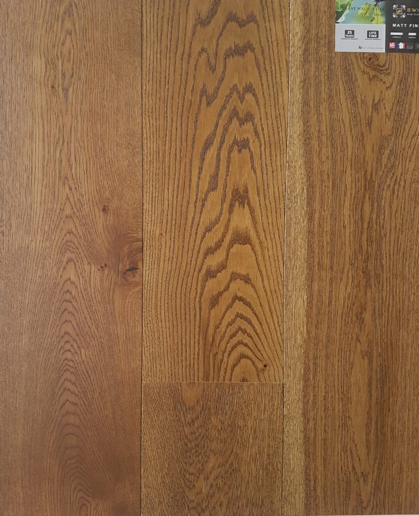 Swish French Elegant Walnut Engineered Oak Flooring 2200mm x 220mm x